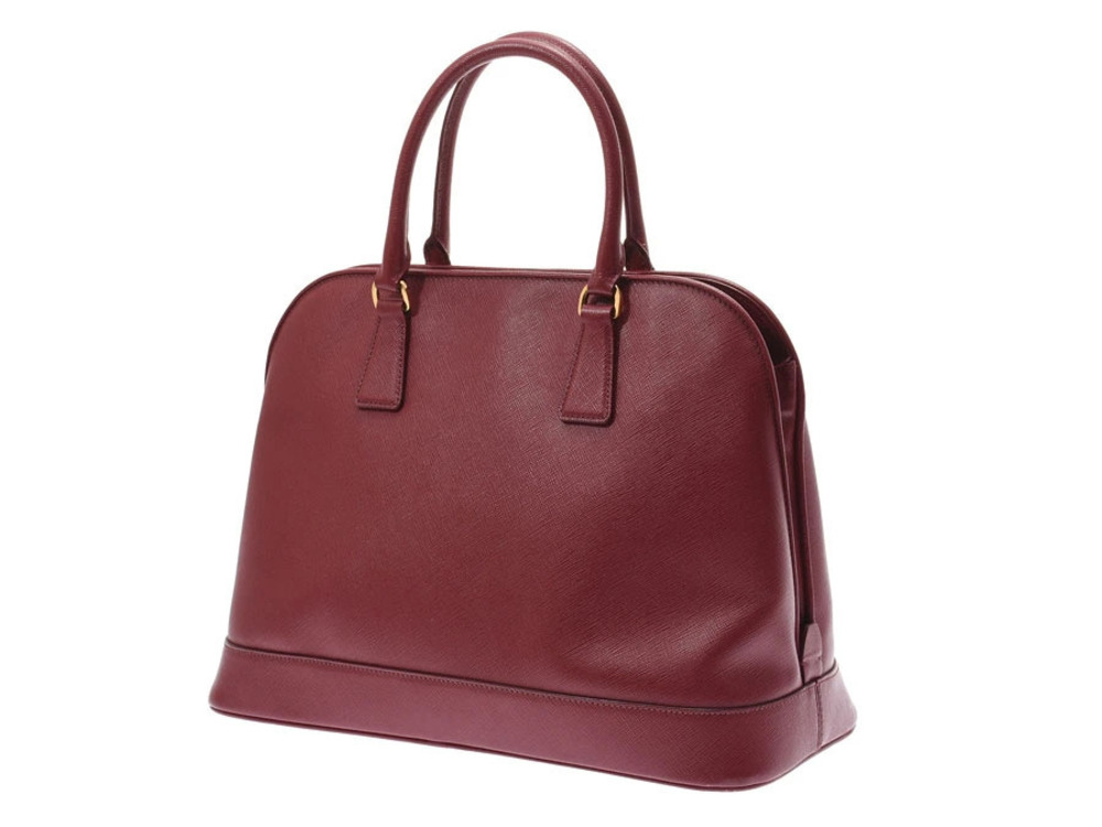 Prada handbag strap Burgundy Saffiano leather Red